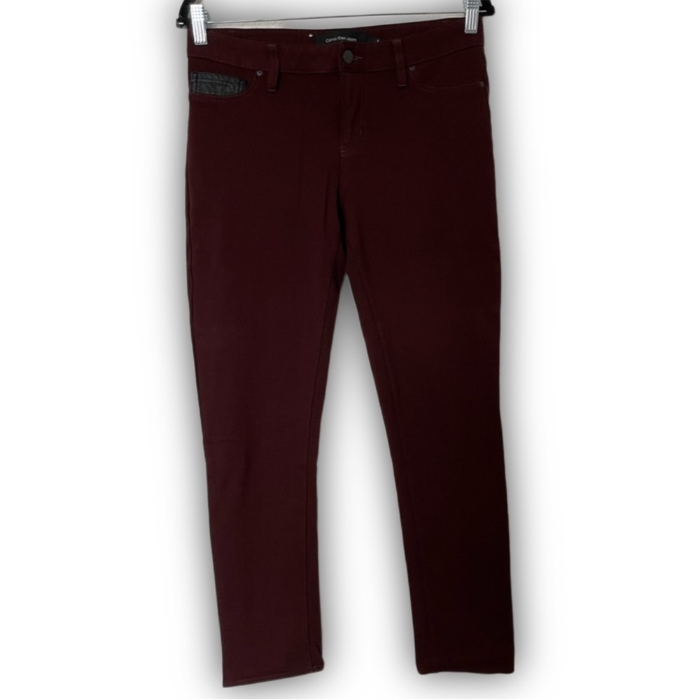 Calvin Klein Women's Burgundy Jeggings